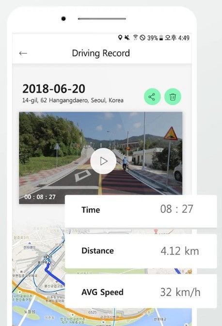 Dashcam 9 app driving record