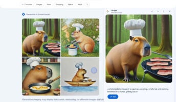 A sample image generated by Google's new AI image search feature