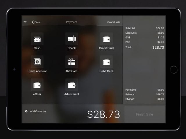 lightspeed ipad app sell product
