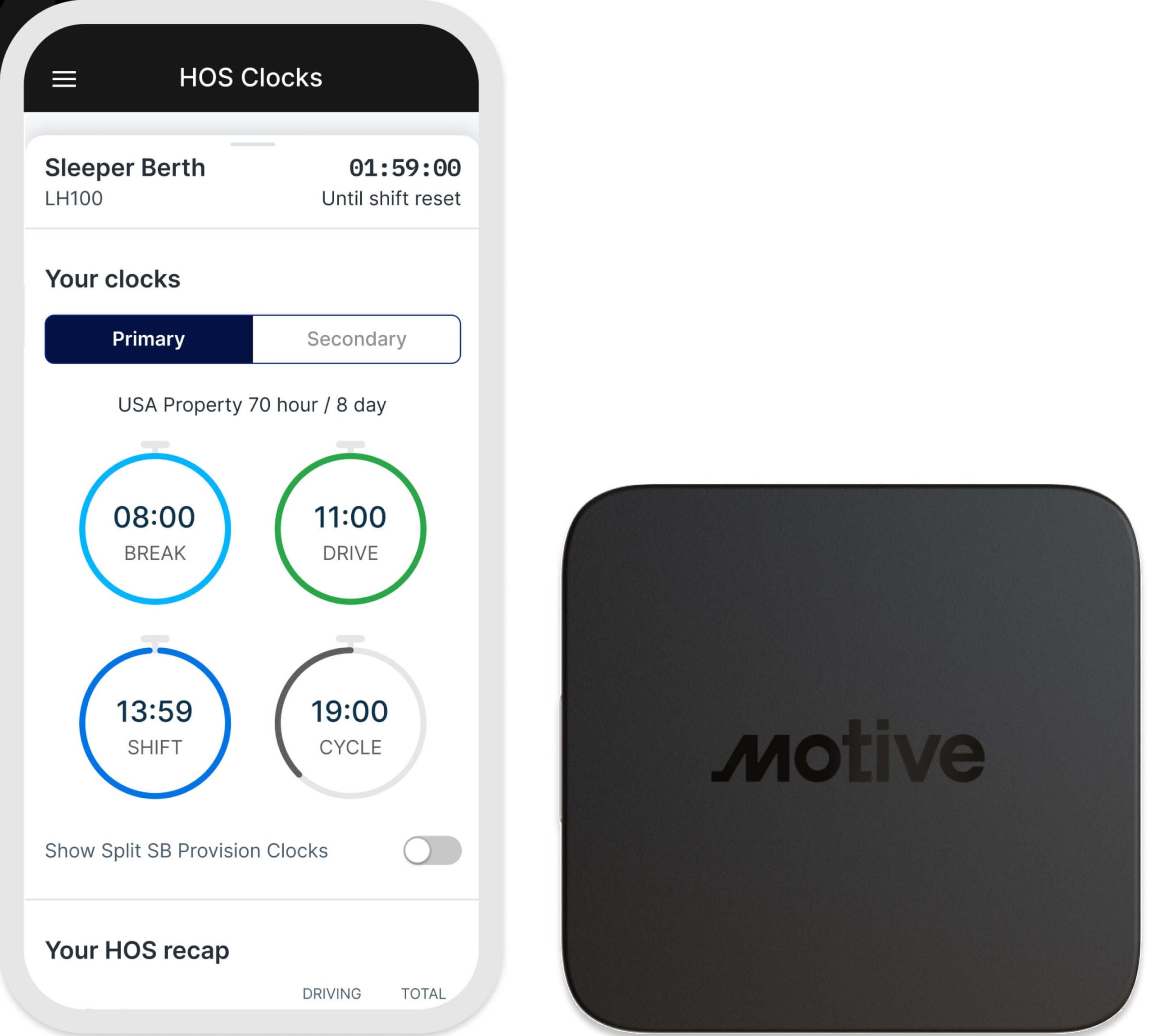 Motive fleet: Mobile and hardware device