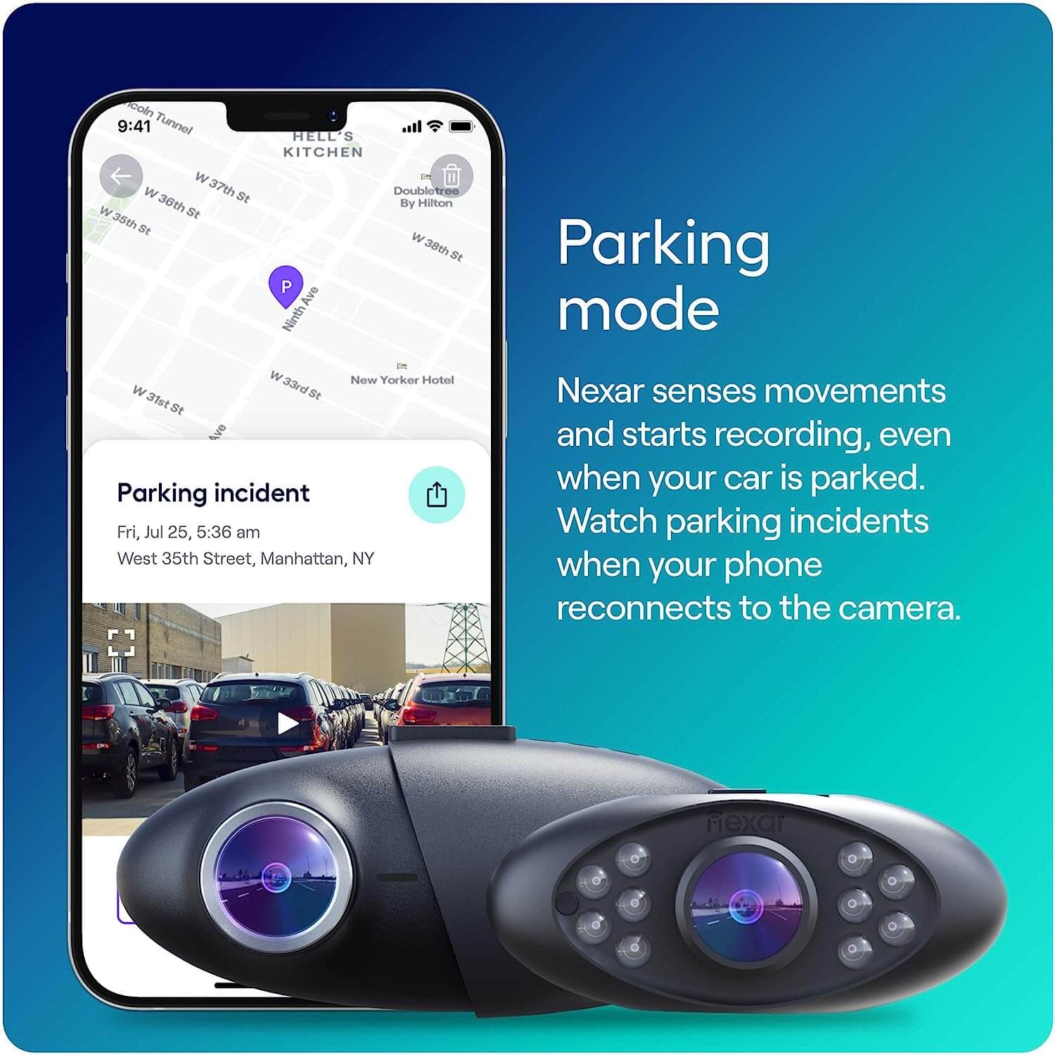 Nexar Pro: parking mode