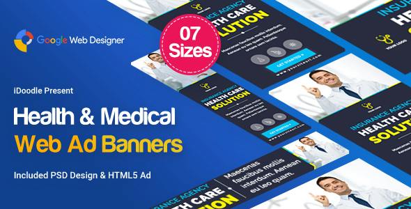 Medical Agency Banners HTML5 - Google Web Designer