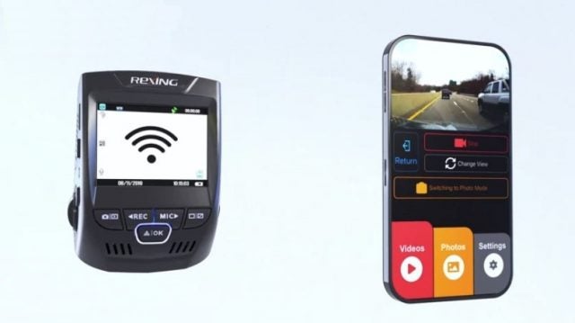 Rexing V1P front and rear dash cam with mobile app