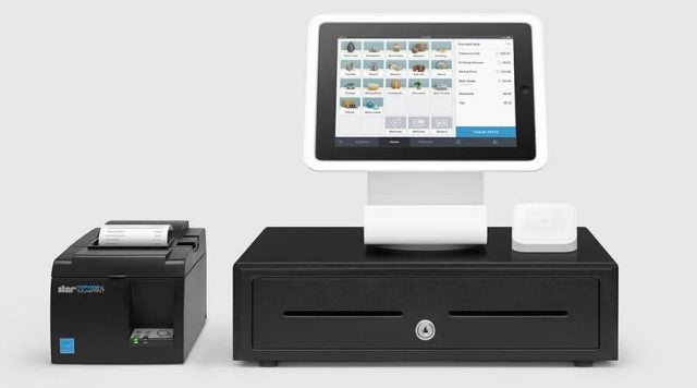 Square POS register stand for iPad