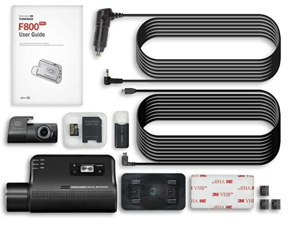 Thinkware front and rear dash cam cords and user guide