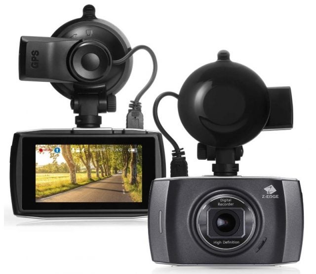 Z Edge dash cam back and front