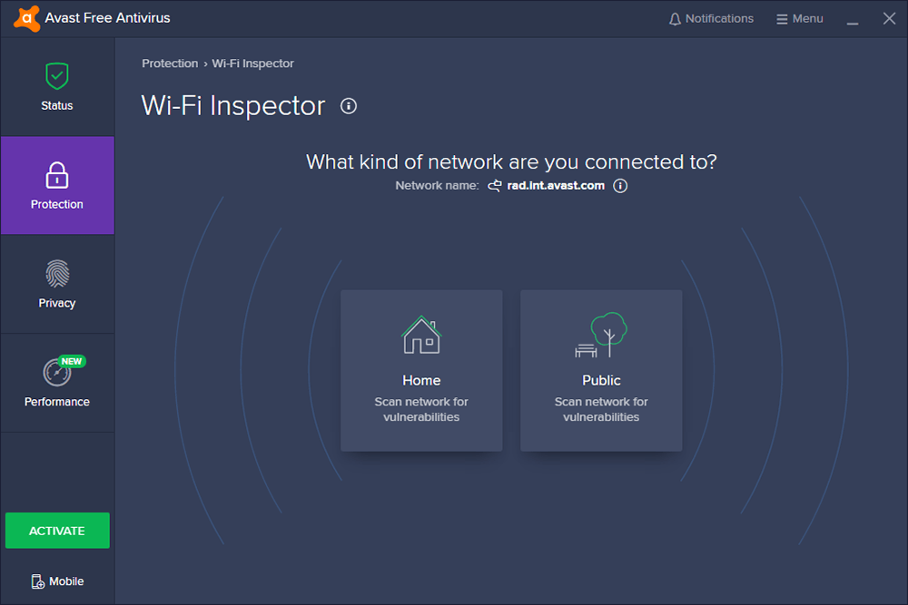 avast free wifi inspector