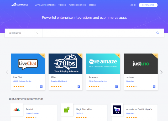 BigCommerce review app store