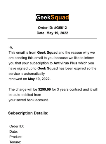 geek squad antivirus scam