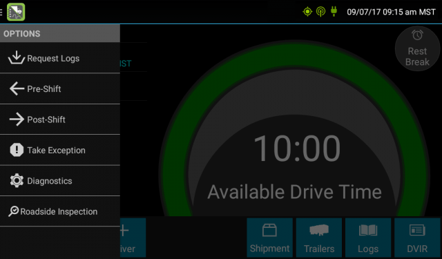 GPS Insight ELD software drive time