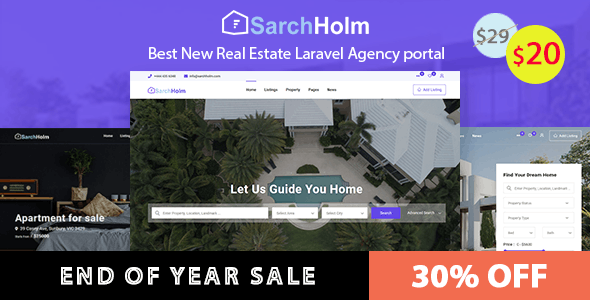 Sarchholm real estate laravel multilingual agency portal