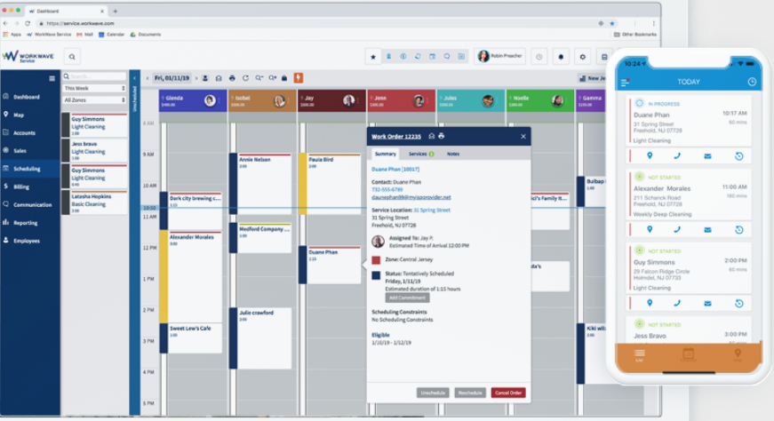 Scheduling in WorkWave
